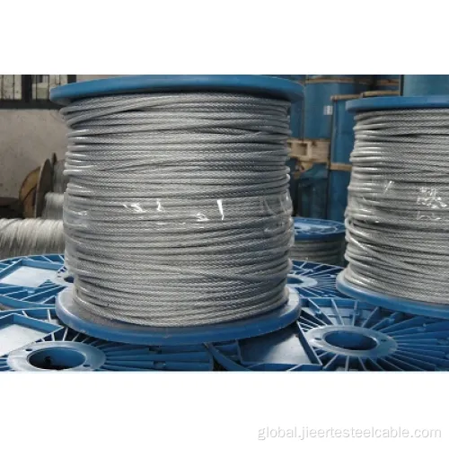 Galvanized Steel Wire Rope Wire Rope Galvanized Cable 7X7 Manufactory